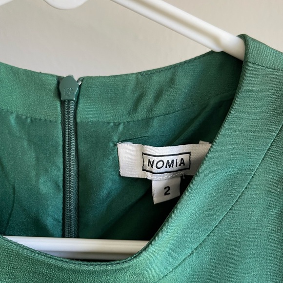 Nomia green silk mini dress - Picture 4 of 4